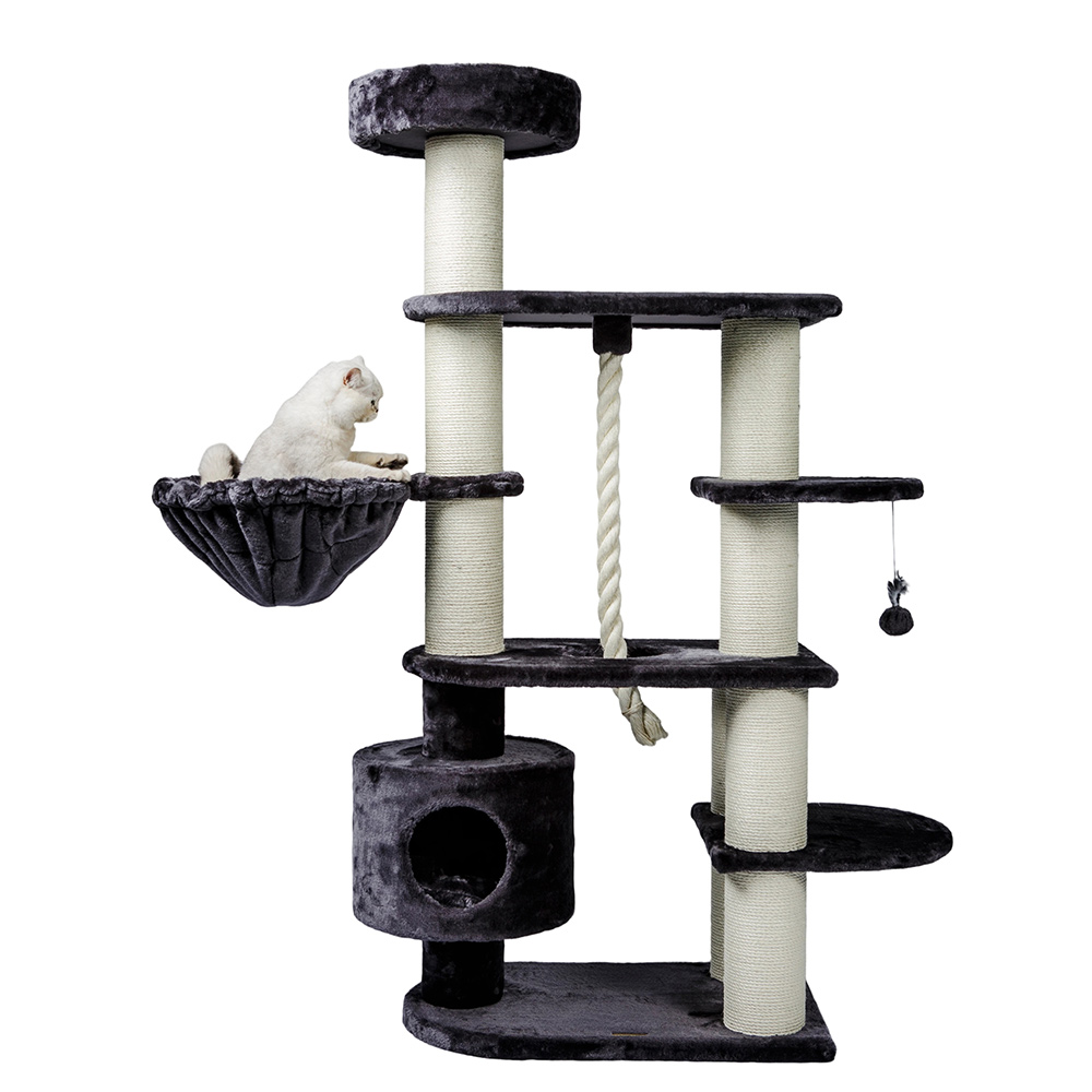 Multi-level Cat Tower with Hammock